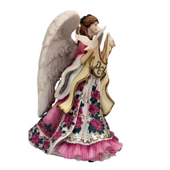 San Francisco Music Box Company Angels We Have Heard Angel Musical Figurine 7.5" - Picture 3 of 9